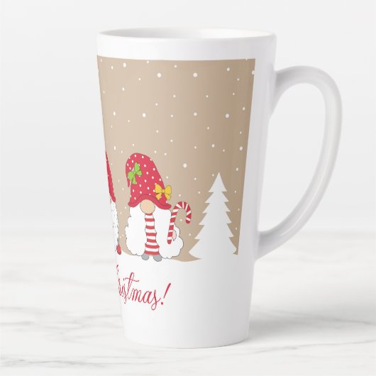 Kerstgnomen Latte Mok (Rechts)