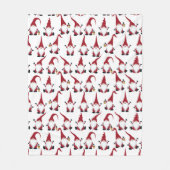 Kerstgnomen met Lantern Waterverf Holiday Fleece Deken (Voorkant)