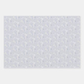 Kerstgnomen Nordic Blue Snowflakes Stars Inpakpapier Vel (Voorkant 3)
