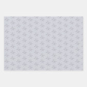 Kerstgnomen Nordic Blue Snowflakes Stars Inpakpapier Vel (Voorkant 2)