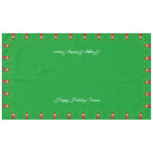 Kerstgnomen op groene tafelkleed (Voorkant (Horizontaal))