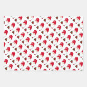 kerstgnomen papierbladen overvullen inpakpapier vel (Voorkant 3)