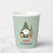 Kerstgnomen Papieren Bekers (Links)