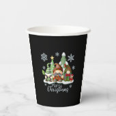 Kerstgnomen Papieren Bekers (Achterkant)