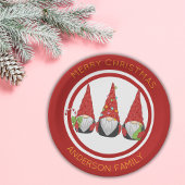 Kerstgnomen Papieren Bordje