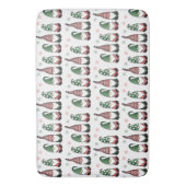 Kerstgnomen Pattern Badmat (Voorkant Verticaal)