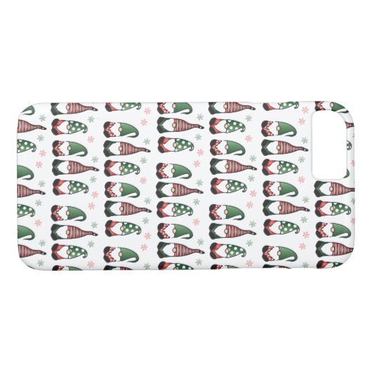 Kerstgnomen Pattern Case-Mate iPhone Case (Achterkant (Horizontaal))