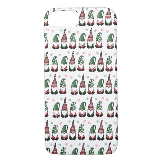 Kerstgnomen Pattern Case-Mate iPhone Case (Achterkant)