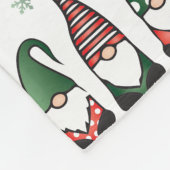 Kerstgnomen Pattern Fleece Deken (Hoek)