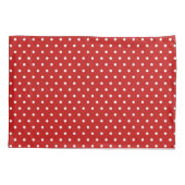 Kerstgnomen Pattern Red White Polka dot terug Kussensloop (Achterkant-Links)