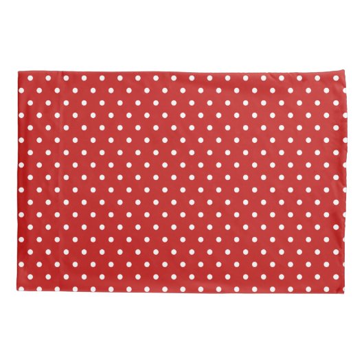 Kerstgnomen Pattern Red White Polka dot terug Kussensloop (Achterkant-Links)