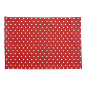 Kerstgnomen Pattern Red White Polka dot terug Kussensloop (Achterkant-Rechts)