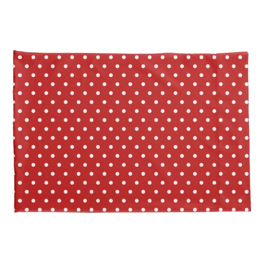 Kerstgnomen Pattern Red White Polka dot terug Kussensloop (Achterkant-Rechts)