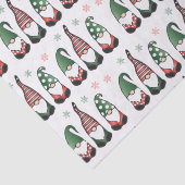Kerstgnomen Pattern Tissuepapier (Detail)