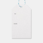 Kerstgnomen Poinsettia Whimsical Woodland Cadeaulabel (Achterkant)