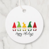 Kerstgnomen Prettige feestdagen Fun Festive Gift T Bedankjes Labels (Voorkant)
