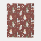 Kerstgnomen Scandinavian Fleece Blanket (Voorkant)