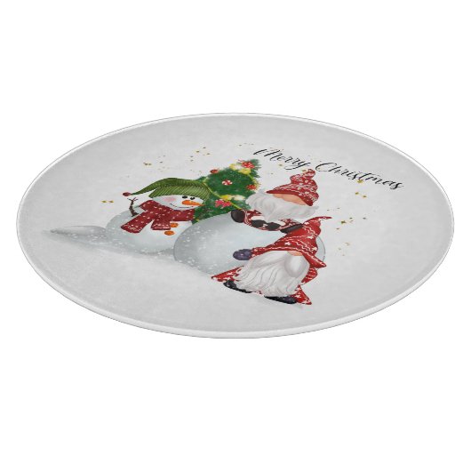 Kerstgnomen Snijplank (Hoek)