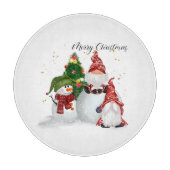 Kerstgnomen Snijplank (Voorkant)