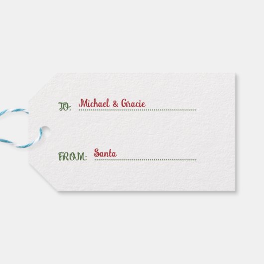 kerstgnomen speciale levering van Noordpool Cadeaulabel (Achterkant Horizontaal)