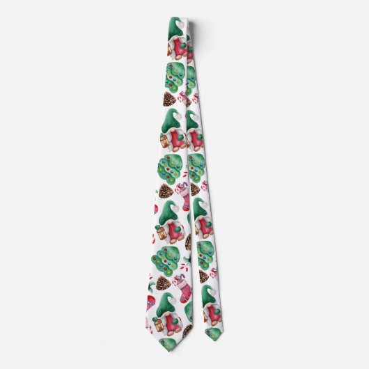 Kerstgnomen Stropdas (Voorkant)