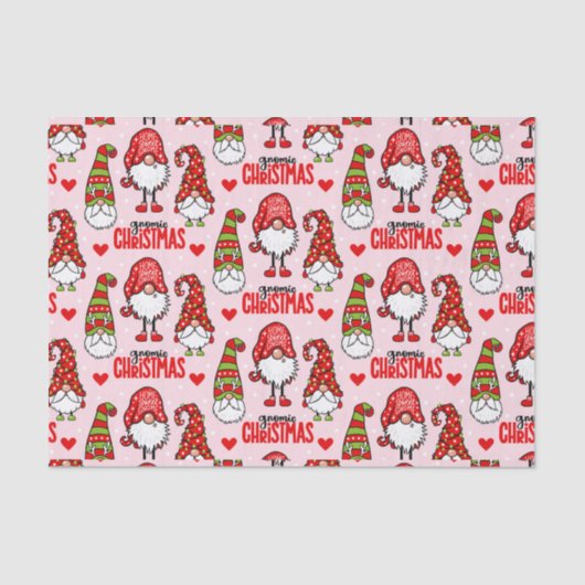 Kerstgnomen Tissuepapier (Voorkant)