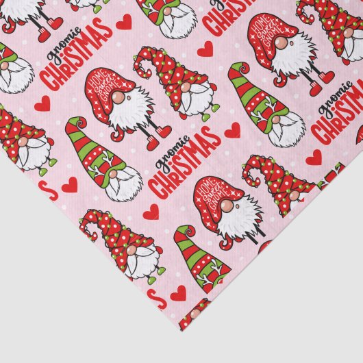 Kerstgnomen Tissuepapier (Detail)