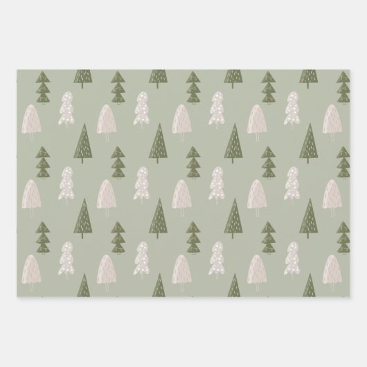 Kerstgnomen Trolls Inpakpapier Vel (Voorkant 3)