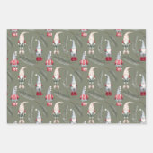 Kerstgnomen Trolls Inpakpapier Vel (Voorkant)