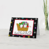 Kerstgnomen | Vrolijk kerstfeest voor uw gezin Kaart (Voorkant)