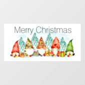 Kerstgnomen Window Cling Raamsticker (Vel)