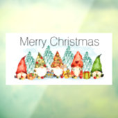 Kerstgnomen Window Cling Raamsticker (Vel 3)