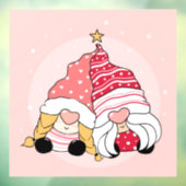 Kerstgnomen Window Cling Raamsticker (Vel 3)