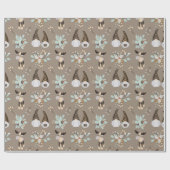 Kerstgnomen Woodland Cadeaupapier (Vlak)