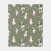 Kerstgnomen Woodland Fleece Deken (Voorkant)