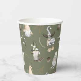Kerstgnomen Woodland Papieren Bekers
