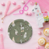 Kerstgnomen Woodland Papieren Bordje (Feest)