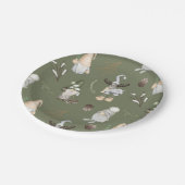 Kerstgnomen Woodland Papieren Bordje (Gekanteld)