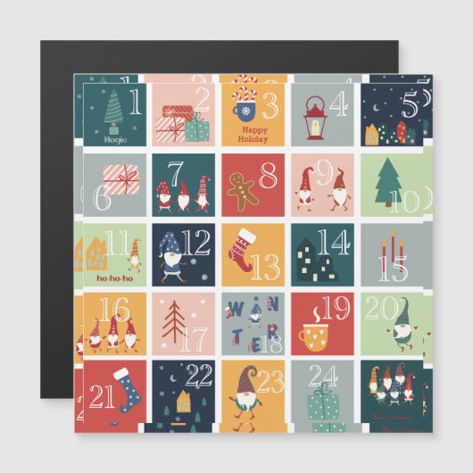 KERSTGNOMES Adventskalender (Voorkant / Achterkant)