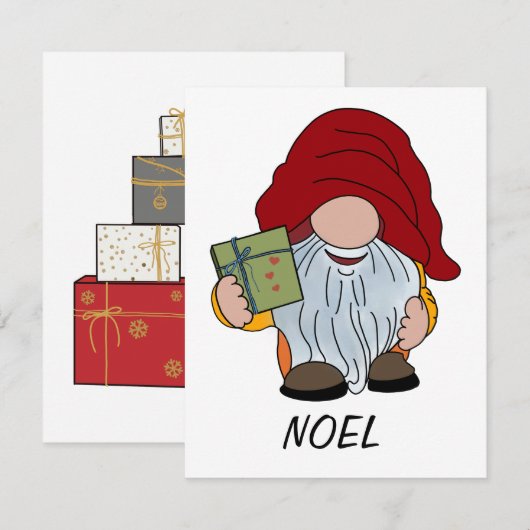 kerstgnoom (Voorkant / Achterkant)