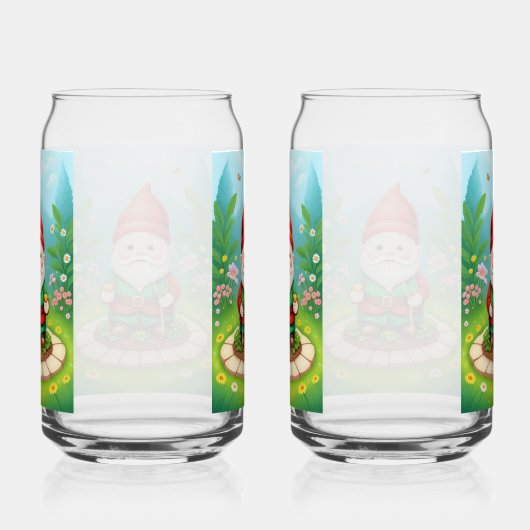 kerstgnoom blikvorm glas (Rechts)