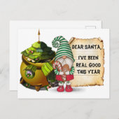 kerstgnoom briefkaart (Voorkant / Achterkant)