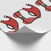 kerstgnoom cadeaupapier (Hoek)