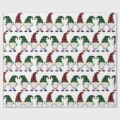 kerstgnoom cadeaupapier (Vlak)