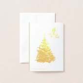 kerstgnoom folie kaarten (Met envelop)