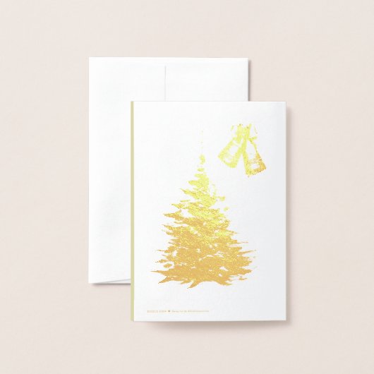 kerstgnoom folie kaarten (Met envelop)