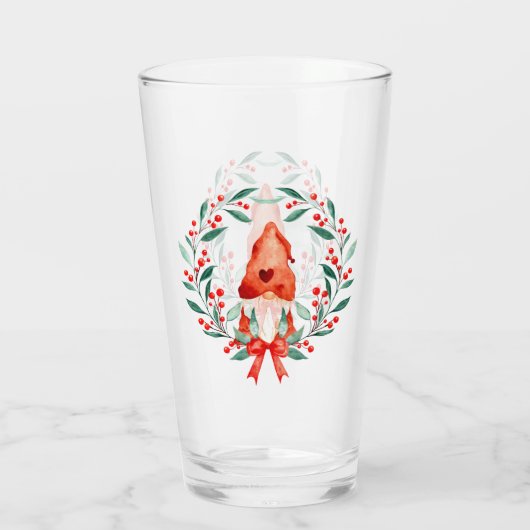 kerstgnoom glas (Achterkant)