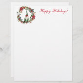 Kerstgnoom in een Wreate Briefhoofd (Voorkant / Achterkant)