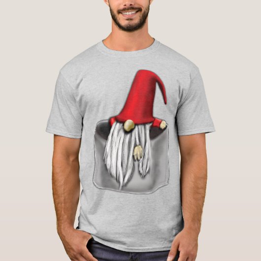 Kerstgnoom in een zak t-shirt (Voorkant)