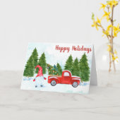 kerstgnoom kaart (Gele Bloem)